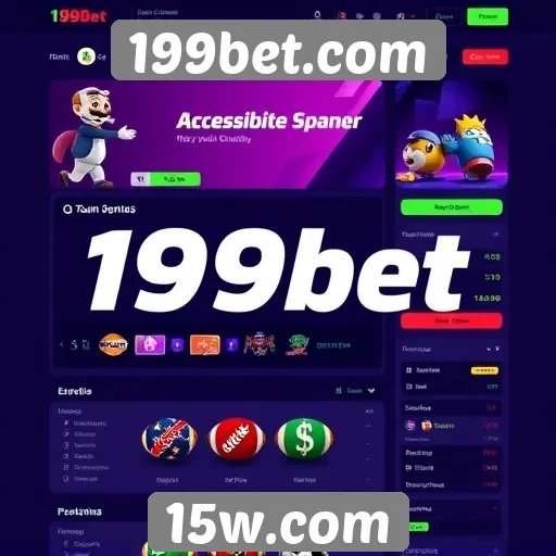 Acessibilidade e interface do site 199bet