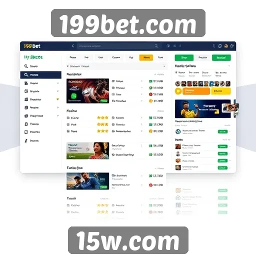 Análise da interface do usuário do 199bet.com